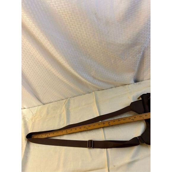 Travelon criss cross RDIF brown with animal print lined 10x12”multi compartment - Picture 8 of 11